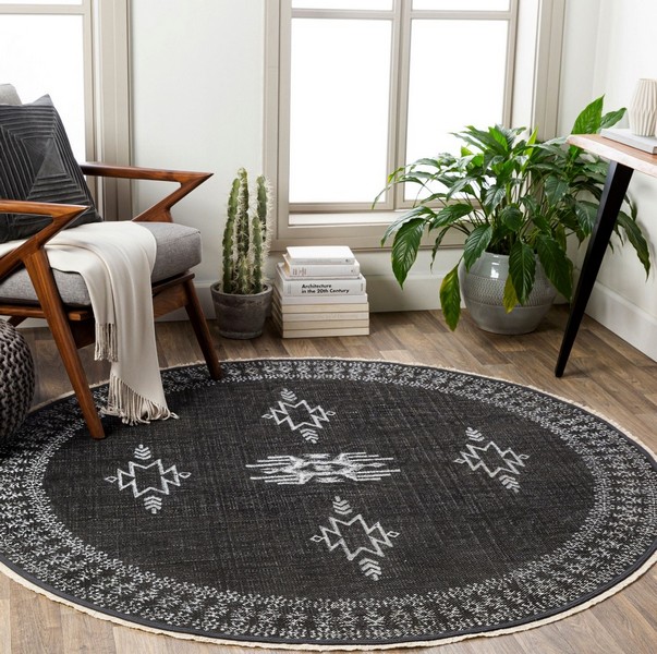 Oval Rugs in A Square Space